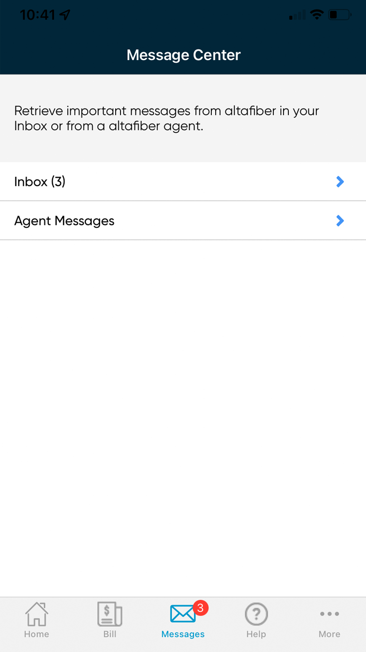 My altafiber App